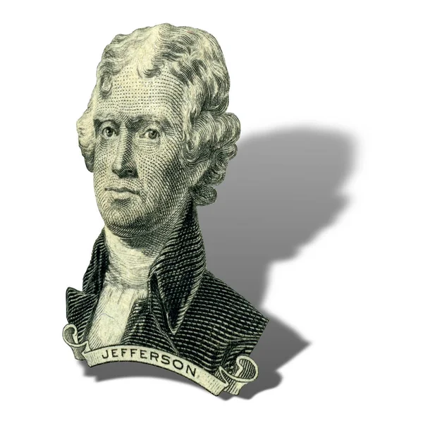 Prezydent Thomas Jefferson portret. — Zdjęcie stockowe