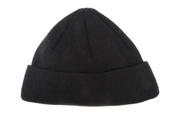Czarny kapelusz wełniany — Zdjęcie stockowe