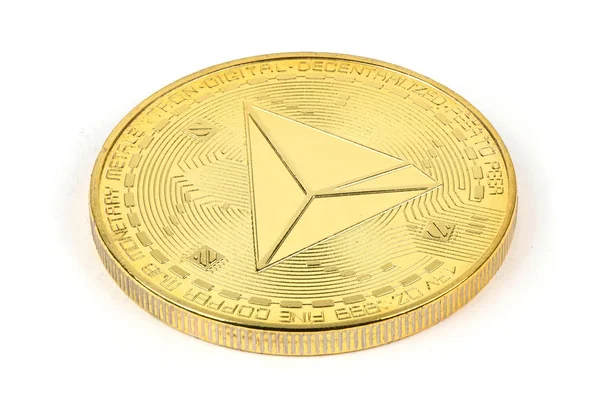 Gyllene krypto valuta — Stockfoto