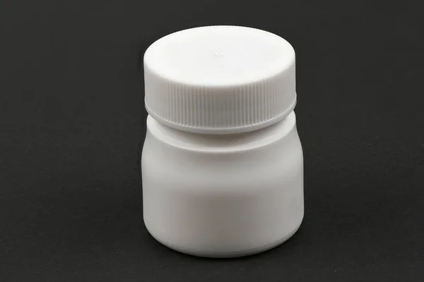 White pill bottle — Stock Photo, Image