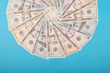 Yeşil üzerinde soyut para arka plan raster desen tekrar daire