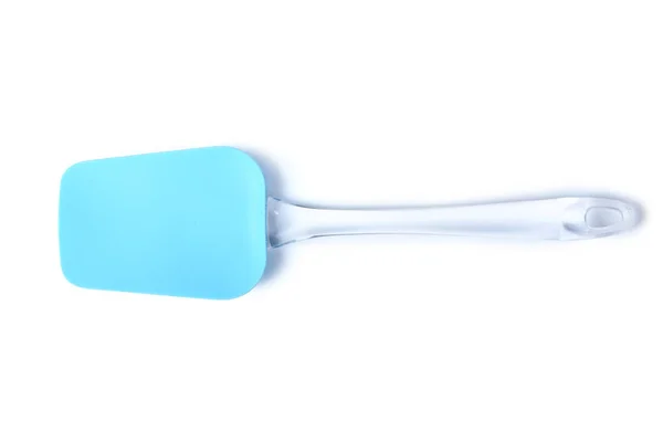 Silikon spatulası beyaz bir spatula üzerinde izole edilmiş. — Stok fotoğraf
