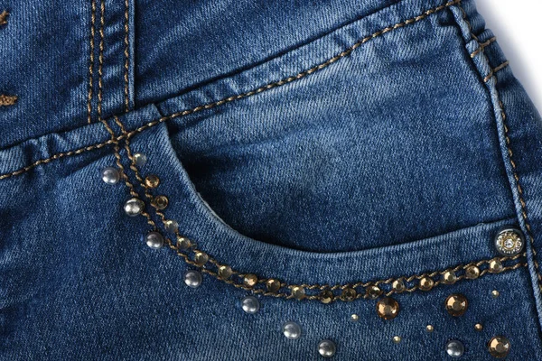 Meisjes jeans zak. — Stockfoto