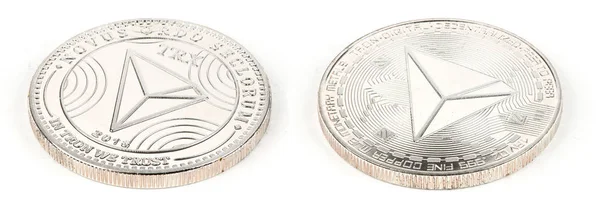 Monnaie crypto argent — Photo