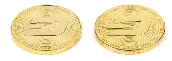 Zlatá kryptografická měna — Stock fotografie