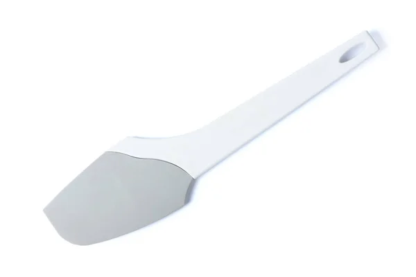 Silikon spatulası beyaz bir spatula üzerinde izole edilmiş. — Stok fotoğraf