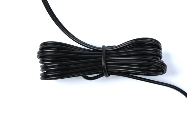 Чорний Електричний кабель — стокове фото