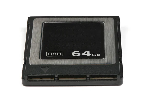 現代のプロのメモリカードは64GBの記憶容量を備えています — ストック写真
