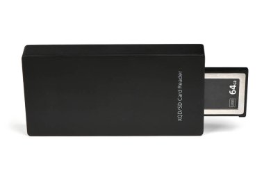 Video fotoğraf ürünlerinde kullanılan yeni veri hafıza kartı ve okuyucu.