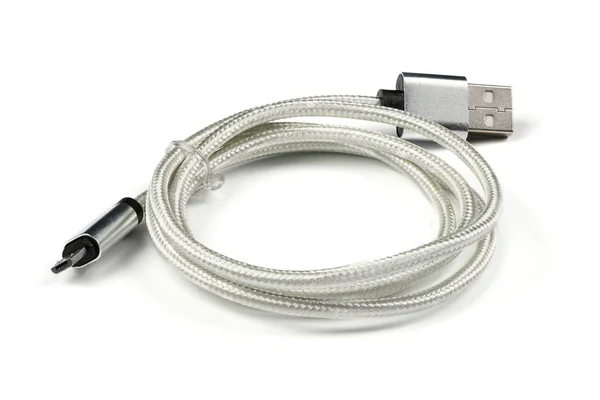 Fechar cabo USB — Fotografia de Stock