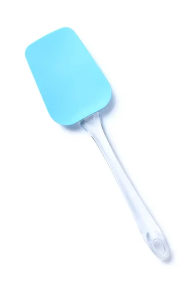 Silikon spatulası beyaz bir spatula üzerinde izole edilmiş. — Stok fotoğraf