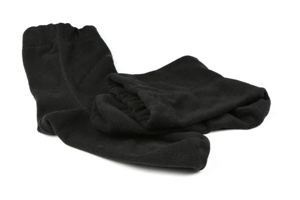 Paar Neue Unisex Schwarze Stretch Sport Thermosocken Isoliert Auf Weißem — Stockfoto