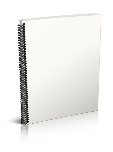 Δειο Σημειωματάριο Εικονογράφηση Απόδοση Απομονωμένα Λευκό Φόντο — Φωτογραφία Αρχείου
