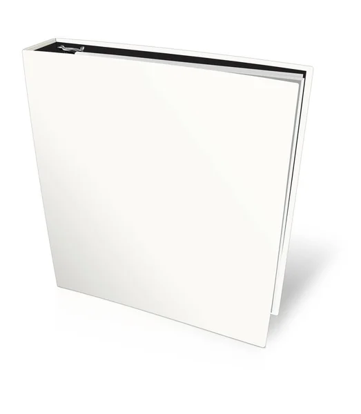 Empty Office Folders Binder Illustration Rendering Isolated White Background — Stock Photo, Image
