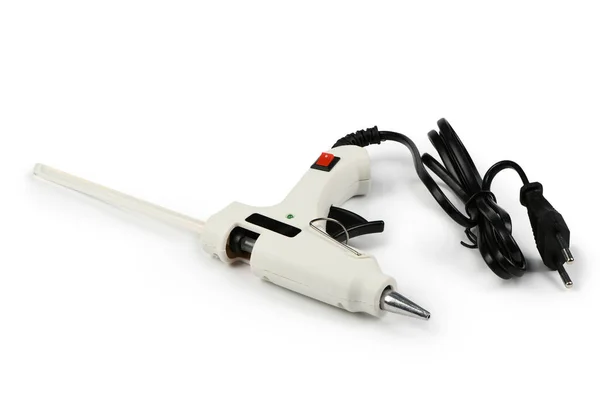 Electric Hot Glue Gun Isolated White Background High Resolution Photo — Stock Photo, Image