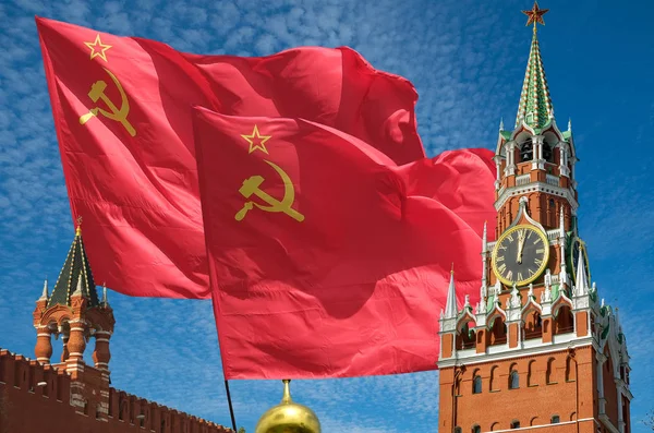 Flaga czerwona Obrazek Stockowy