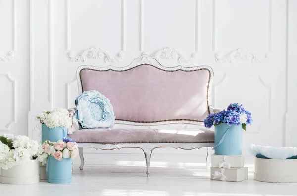 Interni minimalisti nei colori pastello Immagini Stock Royalty Free