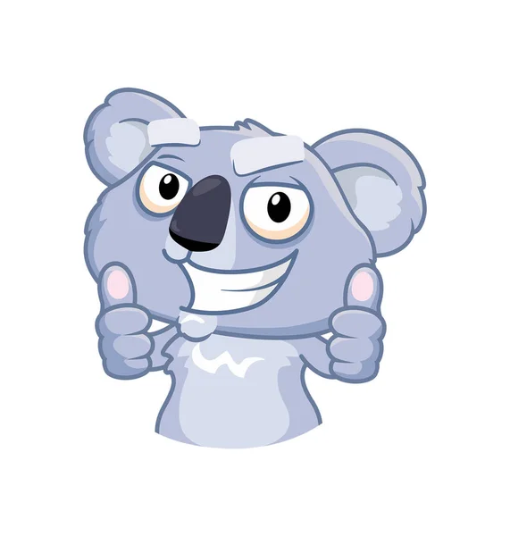 Koala toont duim — Stockfoto