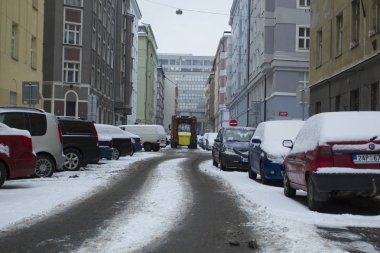 Prague, Çek Cumhuriyeti - şehirde 10 Ocak 2017usual gün