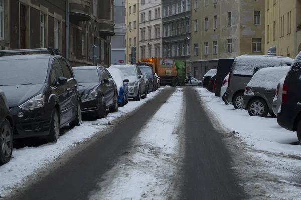 Prague Tsjechië Januari 2017Usual Dag Stad Stockfoto