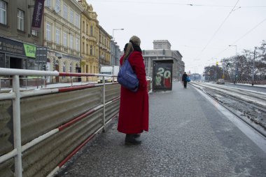 Prague, Çek Cumhuriyeti - şehirde 10 Ocak 2017usual gün