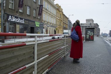 Prague, Çek Cumhuriyeti - şehirde 10 Ocak 2017usual gün