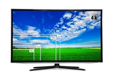 modern 4 k monitör