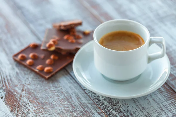 Chocolate with coffee — Stock Photo, Image