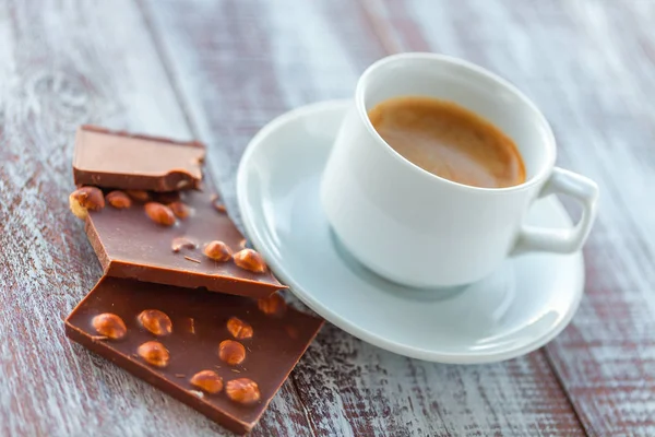 Chocolate with coffee — Stock Photo, Image