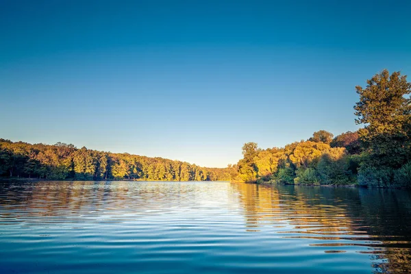 Pintoresco bosque y el río — Foto de Stock