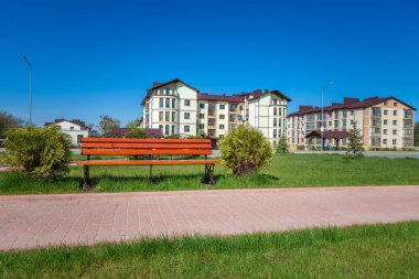 bir arka plan üzerinde bir ev tezgah. Kentsel