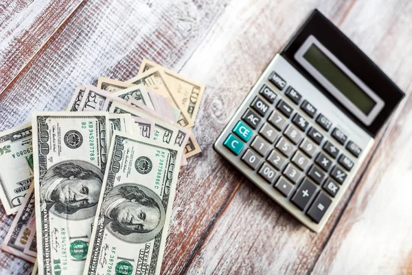 Calculator the American dollars — Stock Photo, Image