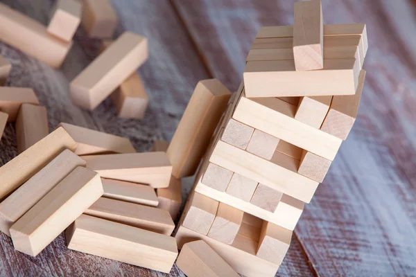 Blocchi di legno gioco — Foto Stock