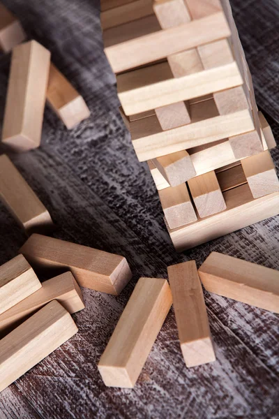 Blocchi di legno gioco — Foto Stock