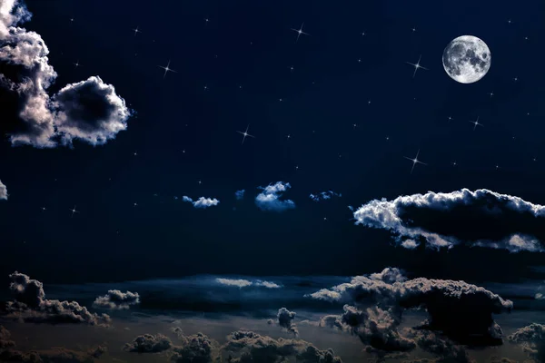 夜空を背景に星と — ストック写真