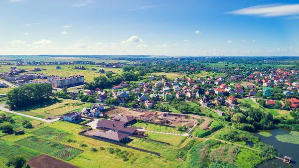 Liten by på landet. — Stockfoto