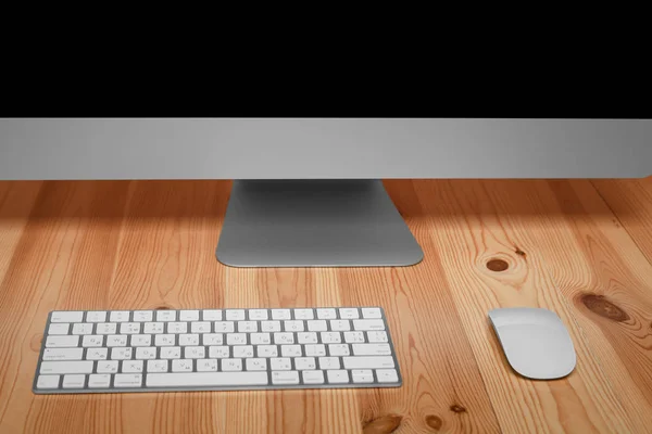 Tastatur-Maus und Computer — Stockfoto