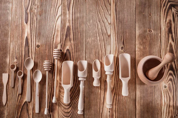 Set da cucina in legno — Foto Stock