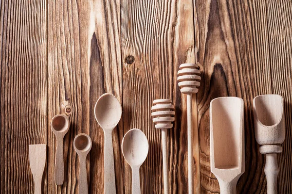 Set da cucina in legno — Foto Stock