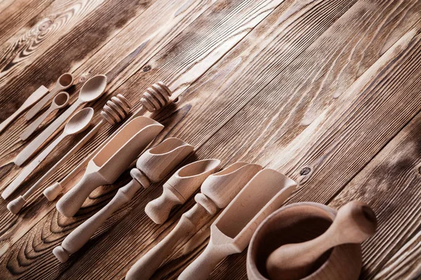 Set da cucina in legno — Foto Stock