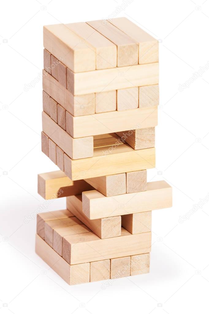 Wood blocks stack game