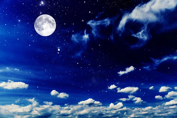 Noční obloha s hvězdami — Stock fotografie