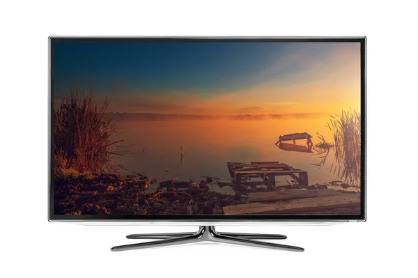 4k monitörü beyazda izole edildi — Stok fotoğraf