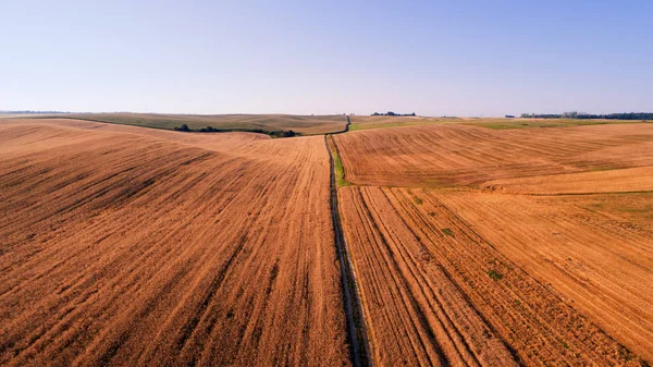 Vista aérea das terras agrícolas . — Fotografia de Stock