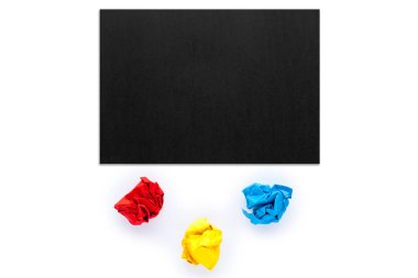 renkli buruşuk kağıtlar 