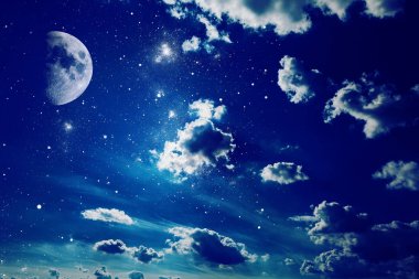 Yıldızlı gece gökyüzü 