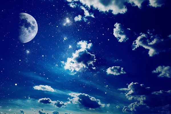 Cielo notturno con stelle — Foto Stock