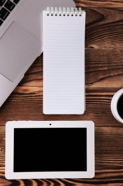 defterini, tablet ve dizüstü. 