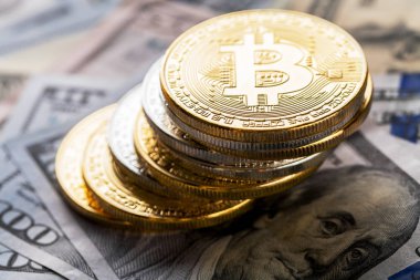 para faturaları zemin üzerine altın bitcoins