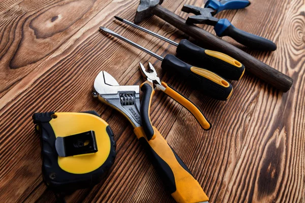 Set of different building tools — Stock Photo, Image